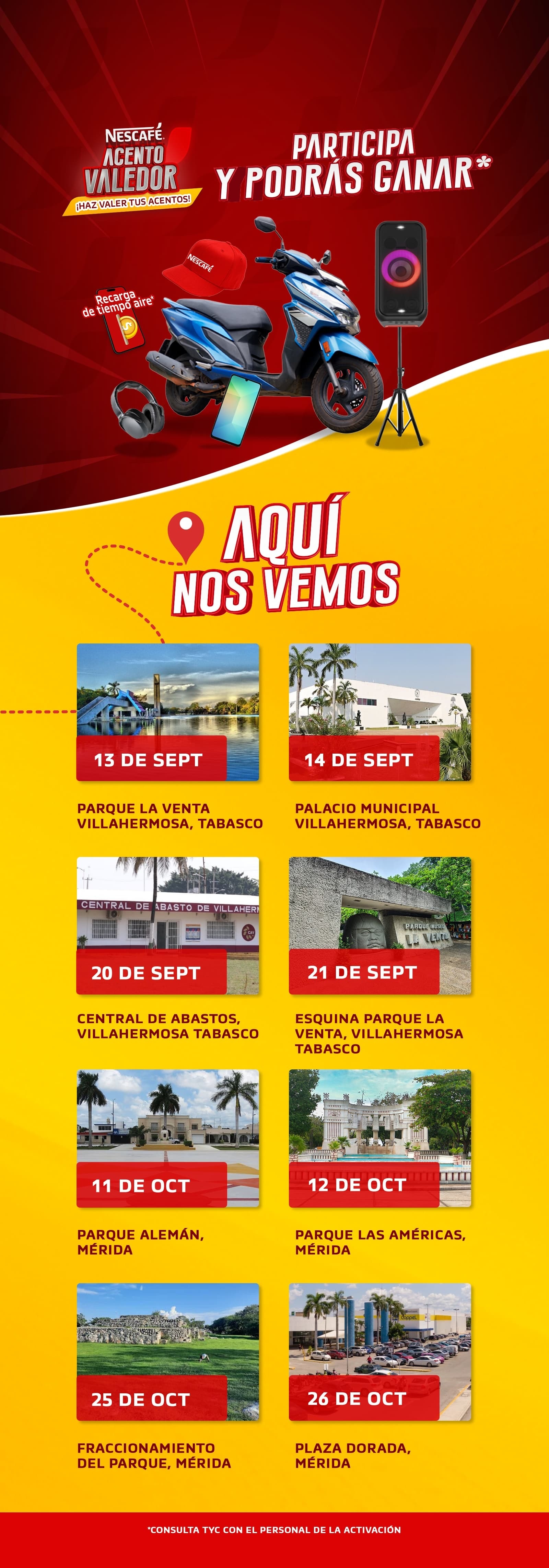 CONOCE LOS PUNTOS DE VENTA parques y plazas