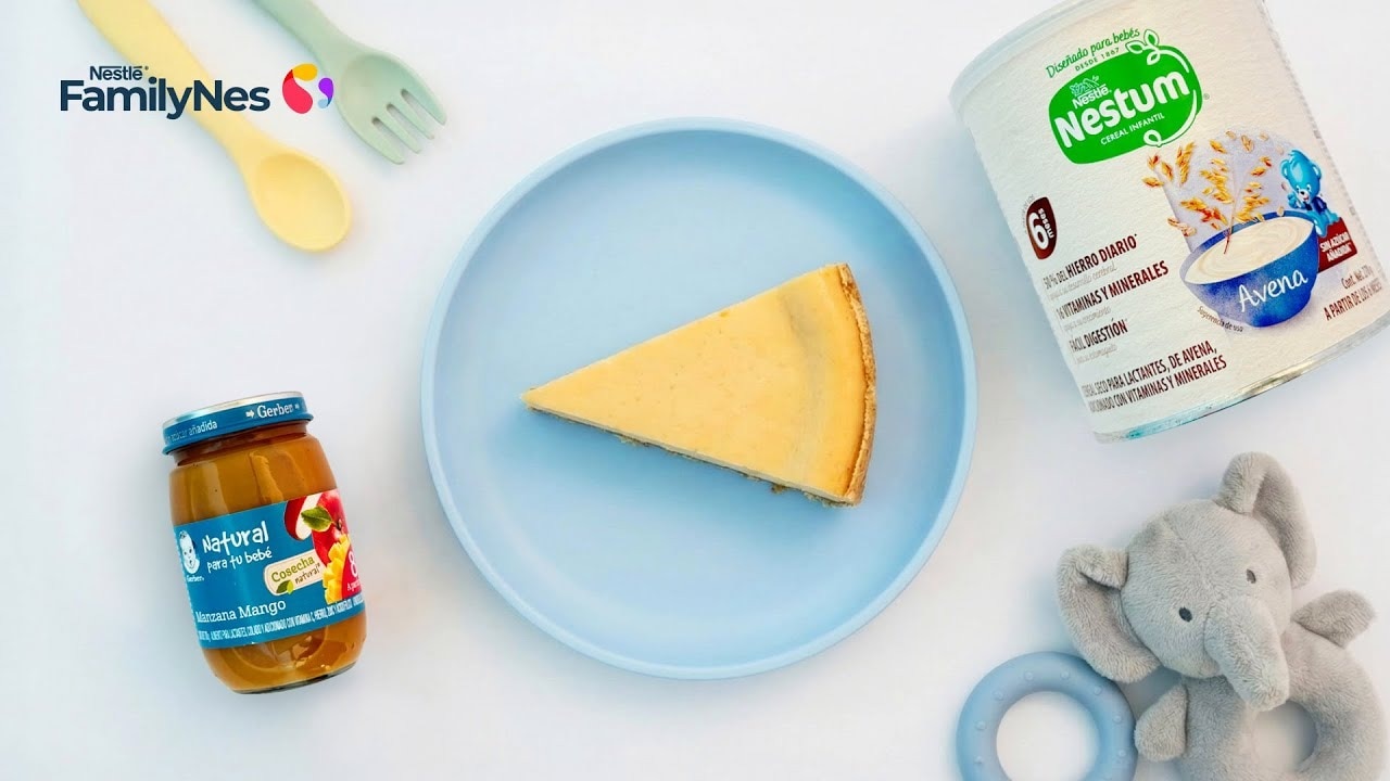 Cheesecake de manzana y mango