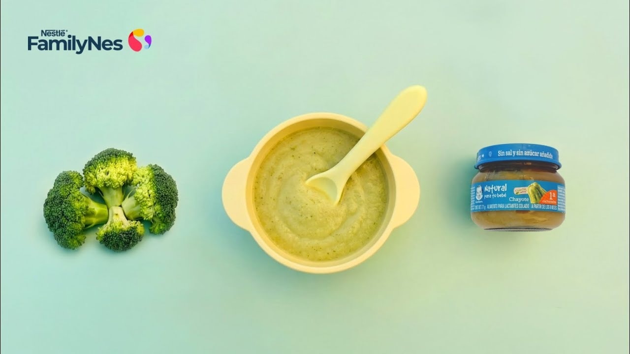 Crema de chayote y brócoli