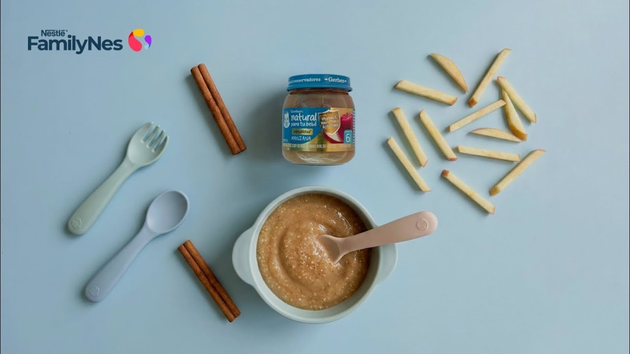 Papilla de manzana y quinoa