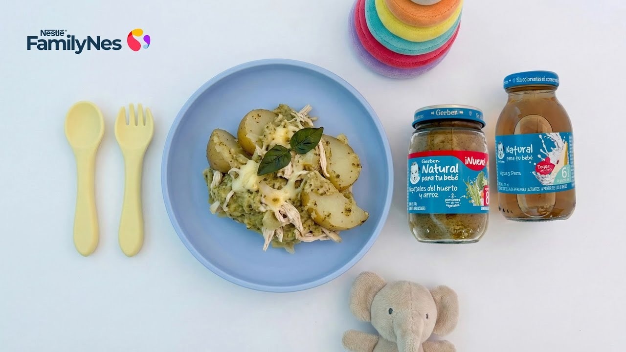 Papitas con pollo empapelado