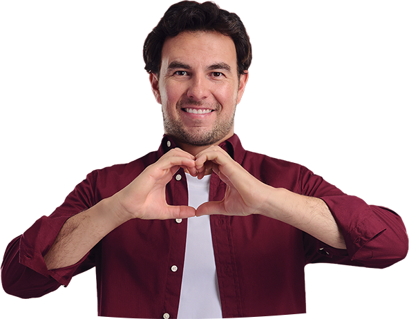 Checo Pérez Corazón Nescafé